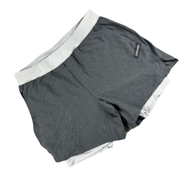 Legends Luka Lined 5" Inseam Gray Gym Athletic Shorts Mens L - Picture 1 of 8
